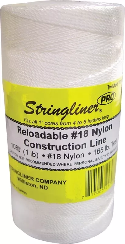 #18 X 1100 Ft. White Nylon Twisted Twine - High Strength & Versatile