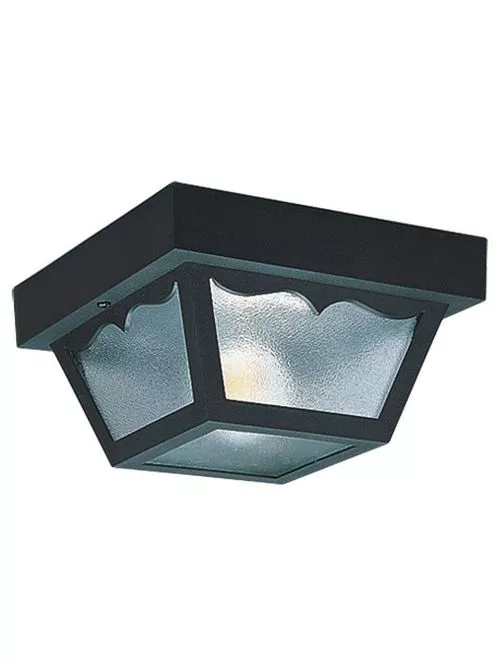 2 Light Outdoor Flush Mount - Clear