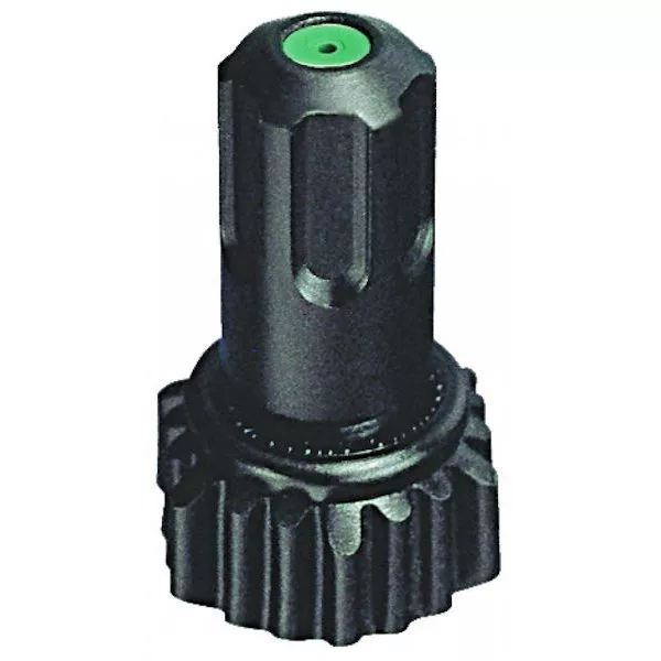 5500-PPB-X5, ADJUSTABLE POLY CONE NOZZLE #5, 11/16″ (F) INLET GREEN