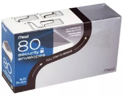 #6 Security Envelopes, 80-pk.
