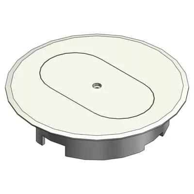 ABB E97DSI DUPLEX RECEP FLR BOX CVR