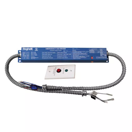 Beghelli LL1020 LUCE LED Emergency Driver, Field Adjustable 10W-15W-20W Output, 120-277V