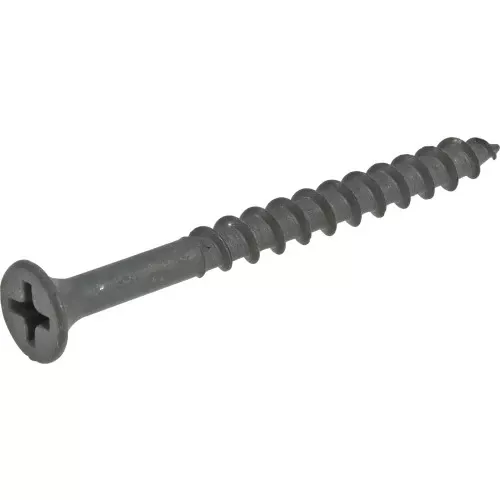 Fas-n-tite Exterior Wood Screws, Gray Ceramic, 2-in. X #8, 5-lbs.