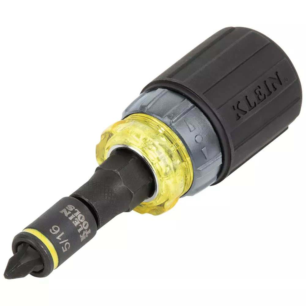 Klein Tools KNECT™ 7-in-1 Ratcheting Impact-Rated Stubby Screwdriver/Nut Driver