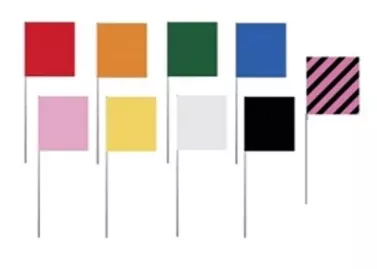 Laserman STD Pin Flags 500mm Box of 500
