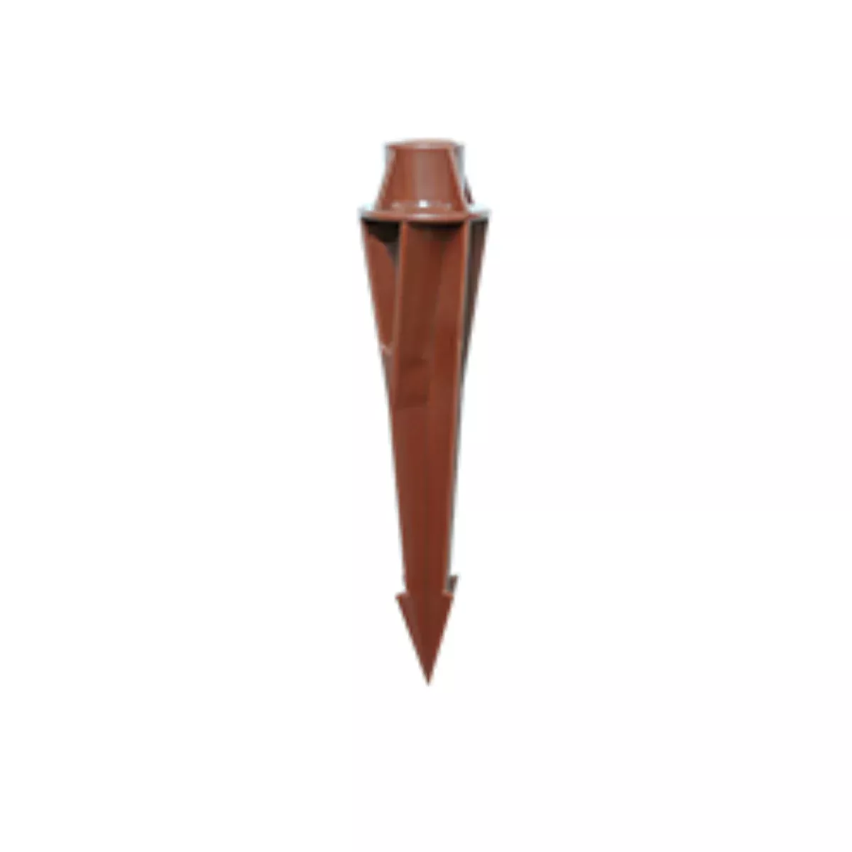 Unique GRAVITYSTAKE Medium Brown PVC Lighting Stake for Landscape